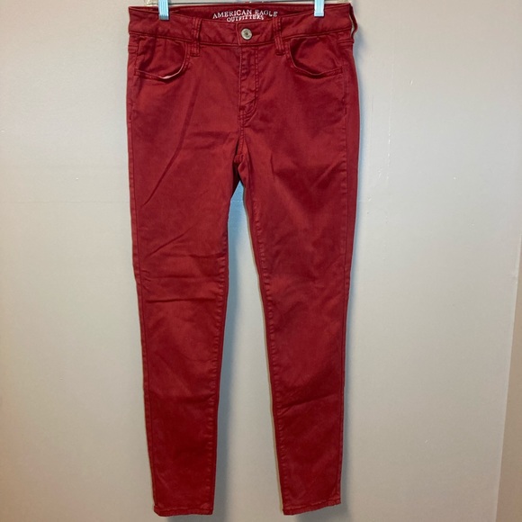 American Eagle Outfitters Denim - American Eagle Rust-Colored Super Stretch Jeans